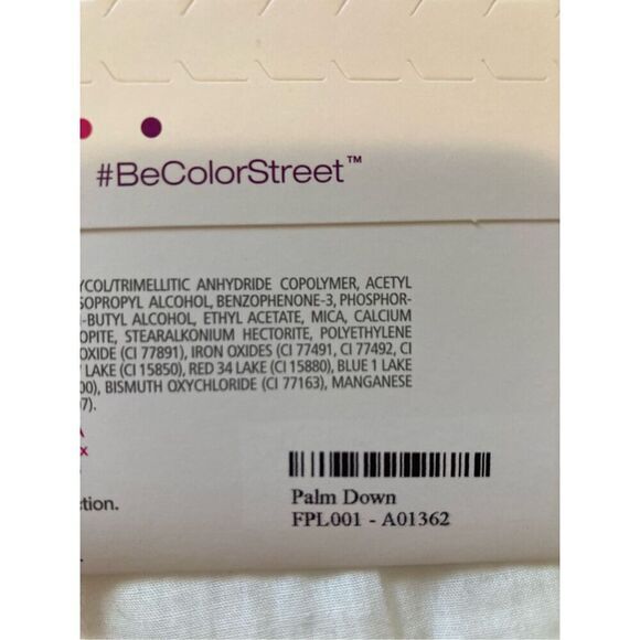 ColorStreet Palm Down‎ Pedi Nail Strips (K30) - Picture 2 of 3